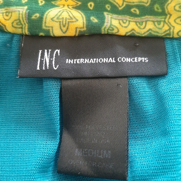 INC 💚  Gorgeous and colorful bohemian blouse for women - Size:  M - Picture 6 of 11